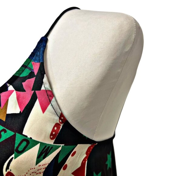 Scotch & Soda Le Jardin D' Apus Open Back Blouse Sleeveless Multicolor RARE Top - Picture 10 of 13